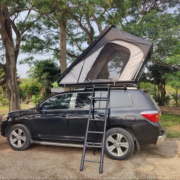 Camping triangle Aluminum hard shell car roof top tent waterproof roof top tents camping hard shell car roof top tent