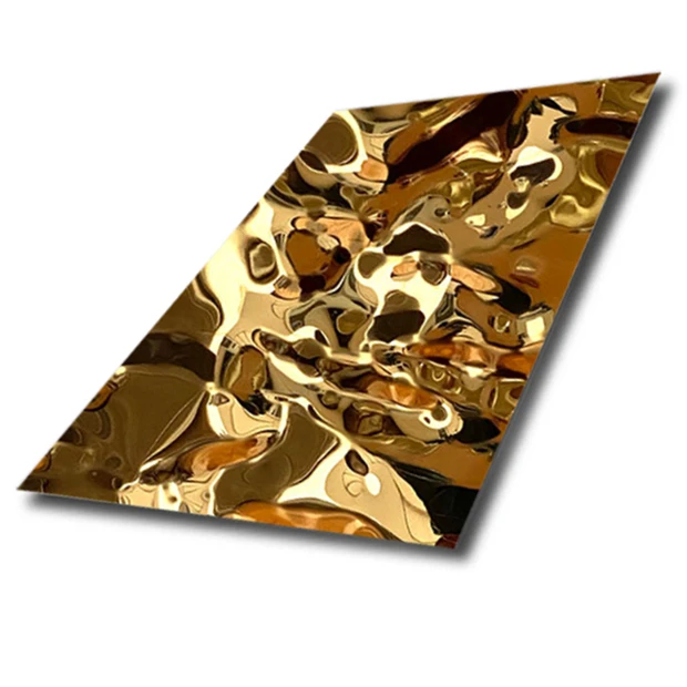 high quality 4x8 20 gauge 6k 8k BA golden mirror stainless steel grade 304 316 410 430 201 202 310 321 sheets