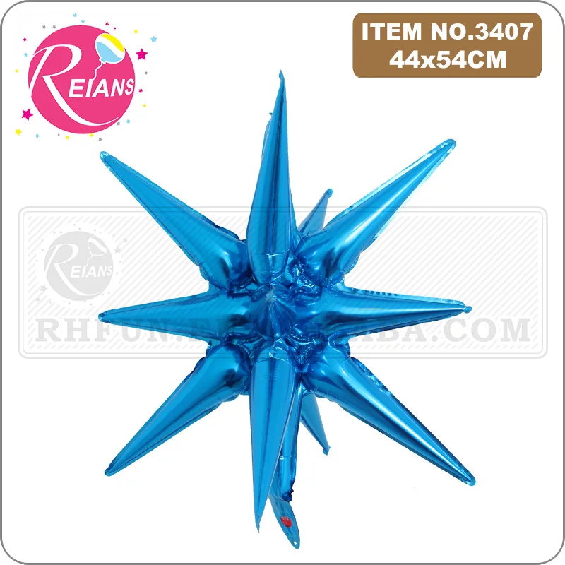 22 Inch Large Explosion Star Balloon Birthday Party Celebration Wedding Decoration Water Drop Cone Aluminum Foil Balloon Party