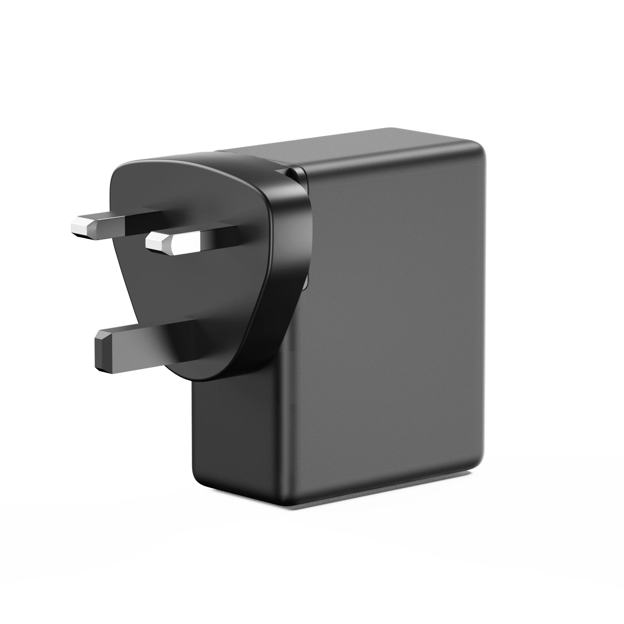 GaN 65W USB C Charger, Power Display 3 Ports Fast PD Wall Adapter, Foldable US Plug Travel Charger for iPhone 13 12 Pro Max Mini