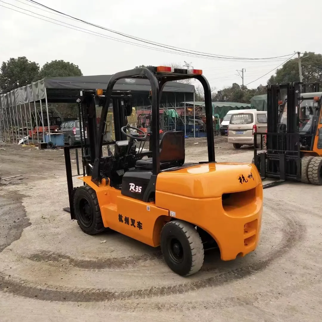 HANGCHA forklift R35 3.5 tons good condition cheap best choice used forklift ready for work