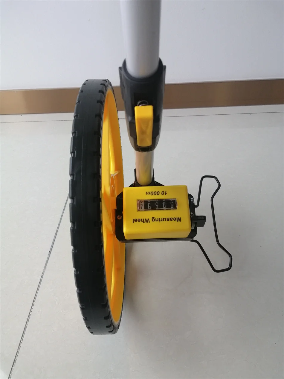 Industrial Grade 318mm Mechanical Meter Walking Wheels Durable Distance Measurement