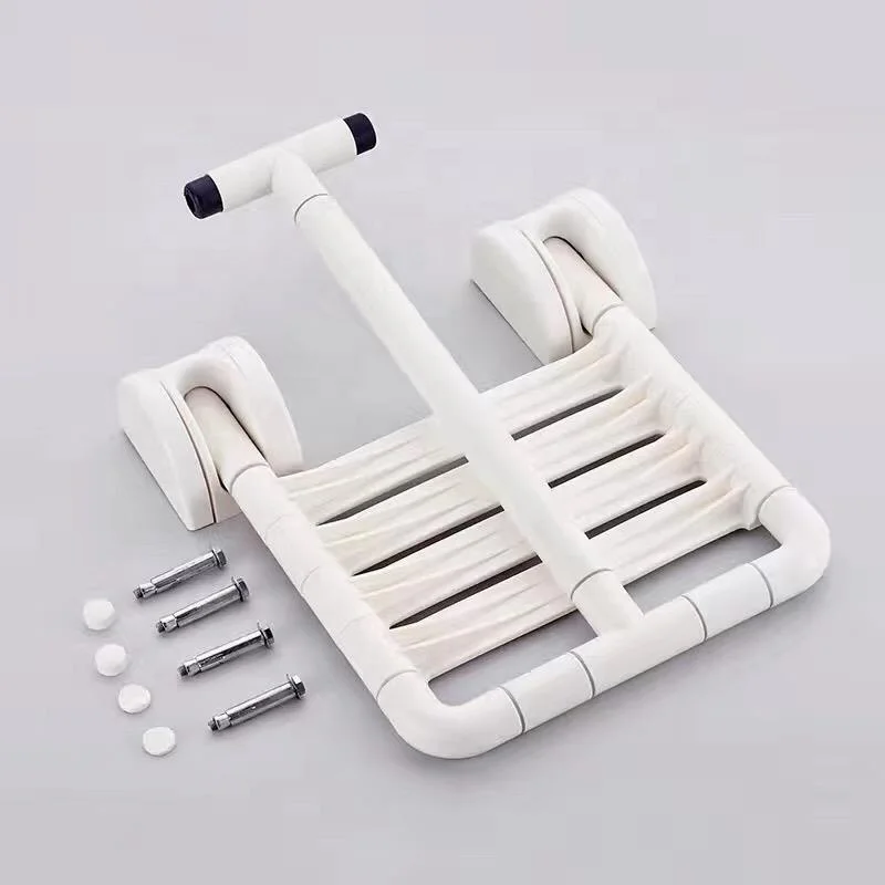 home bathroom safety folding wall mounted seat shower seat with leg
