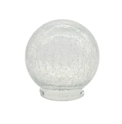 Wholesale custom glass lamp shade crack glass ball glass shade for garden lighting