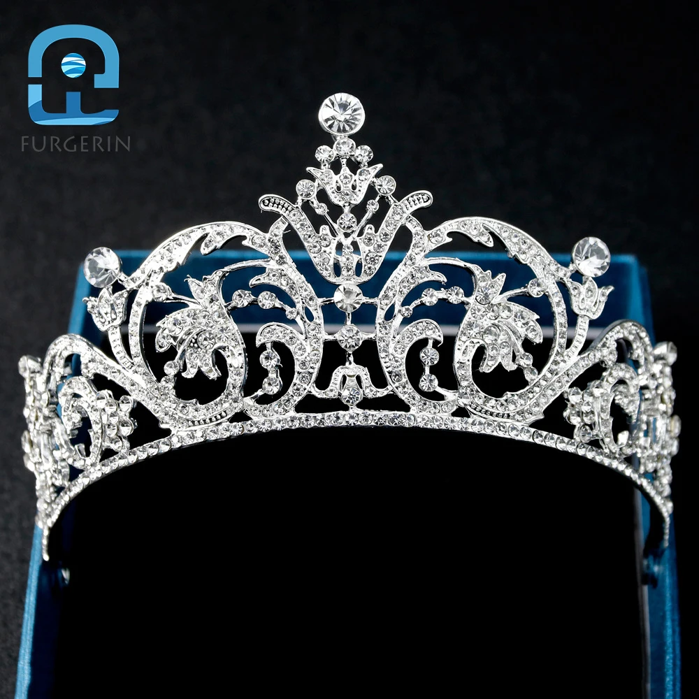 Big brand high-grade bride headdress crown fashion temperament diamond inlaid studio wedding dress accessories spot wholesale