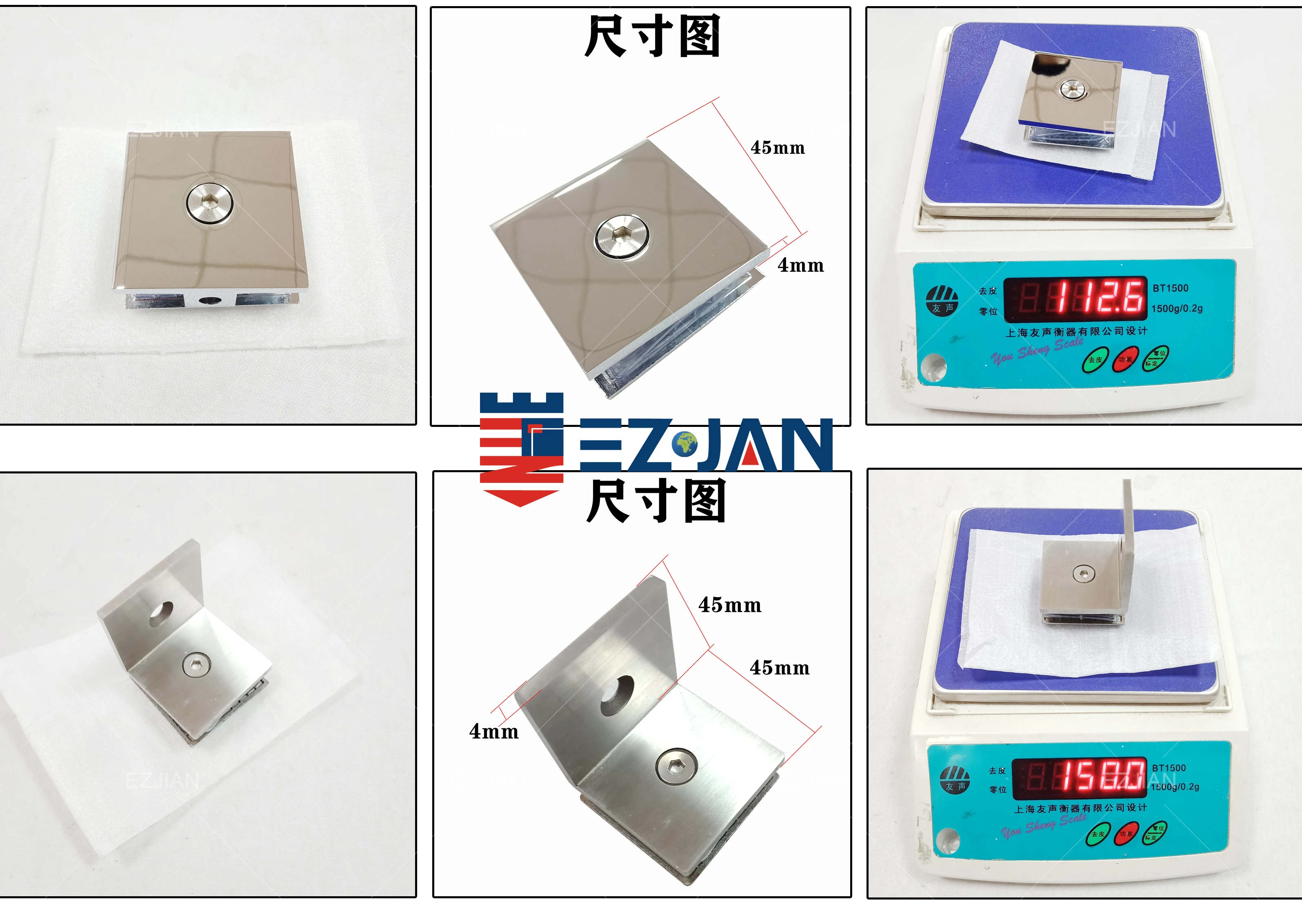 Factory Quality Ensured Glass Fixing Glass Holding Clamp Shower Hinge