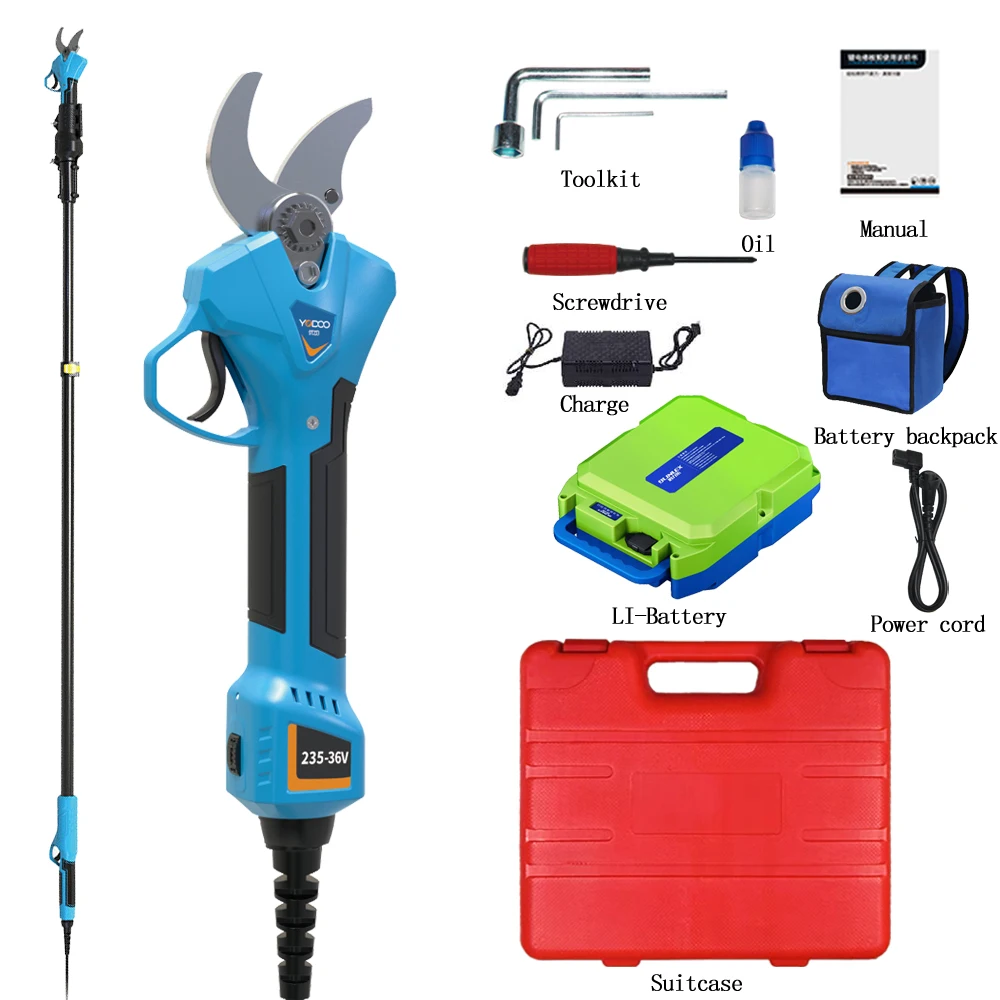 6V 600W Electric Pruning Shears Cordless Rechargeable Battery Adjustable Pruning Scissors Pruning Tools Garden Tools Scissors