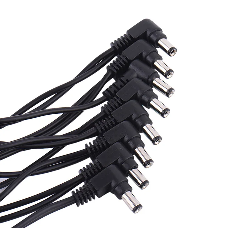 Высокое качество 9V 2A 3 4 5 6 8 Way DC кабель прямой угол Дейзи цепные эффекты для гитарных педалей