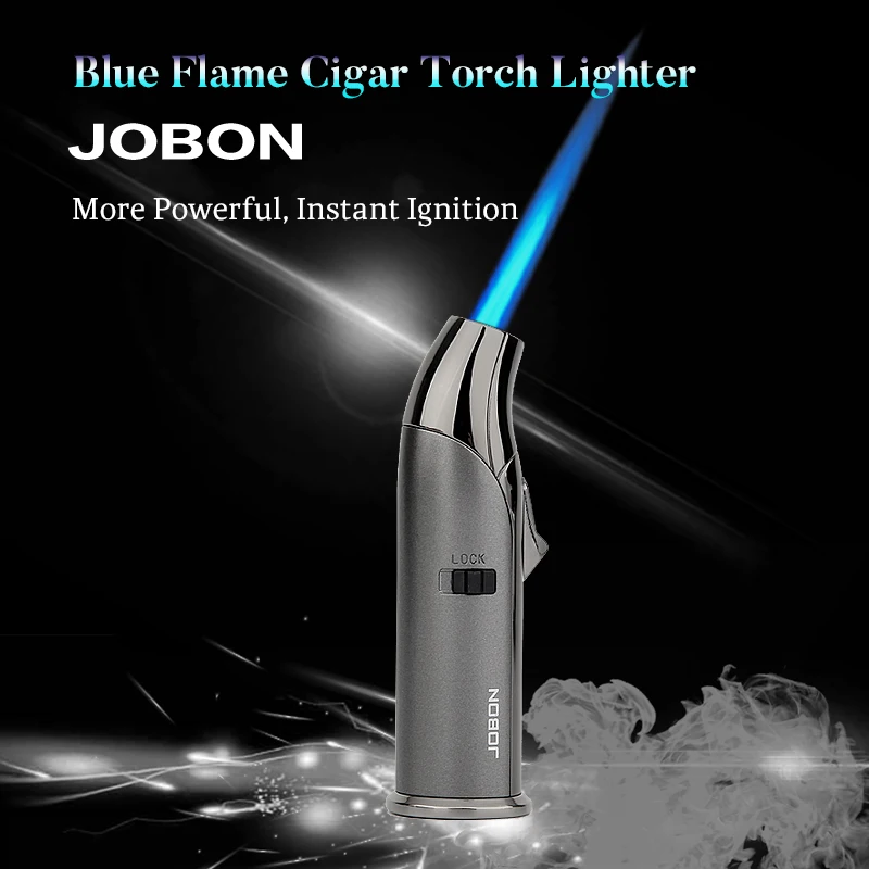 Зажигалка JOBON для сигарет сигар пламя Бутан газ логотип под заказ оптовая продажа креативная