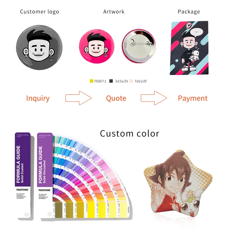 customized plastic badges personalized promotional gifts logo badge