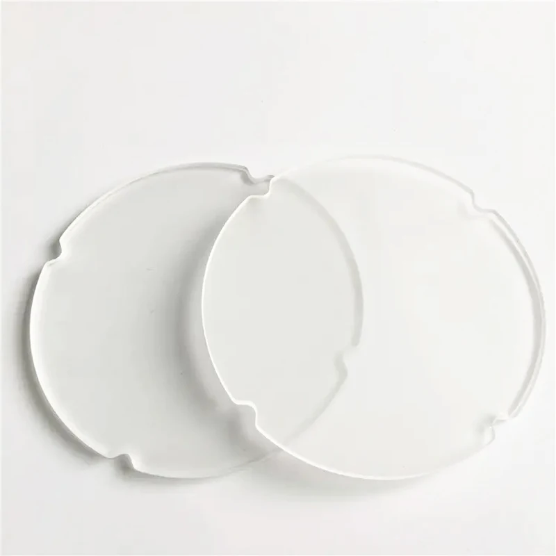 High Temperature Toughened Clear Borosilicate Glass Disc Sight Glass For Oil Flow Indicator