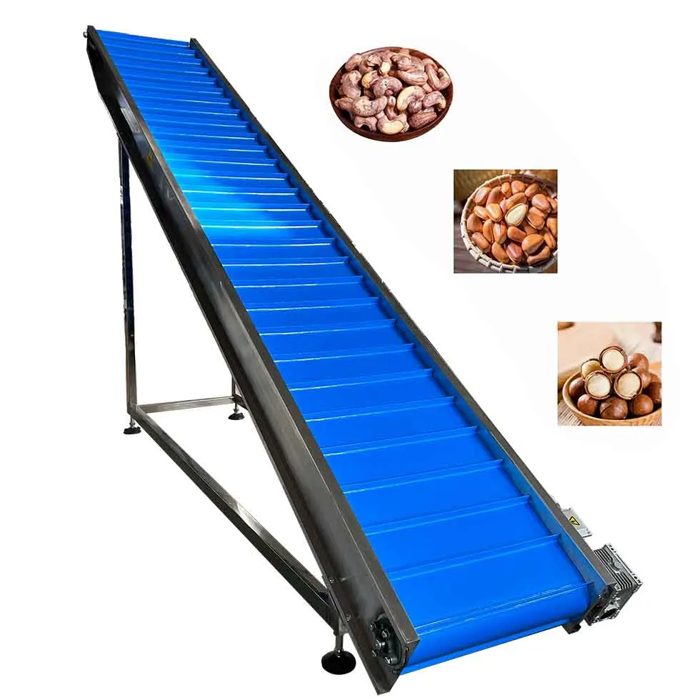 Factory price professional customized climbing conveyor for bulk material , grain , dough