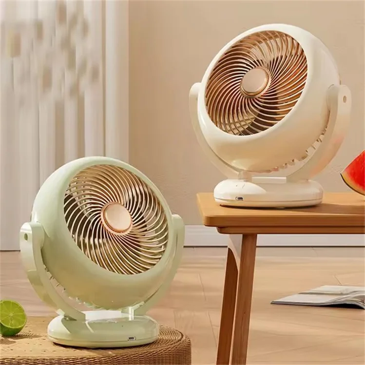 High Quality Rechargeable Table Fans Wall-mounted 3 Speed Large Wind Dual Electric 1200mah Usb Mini Wireless Fan
