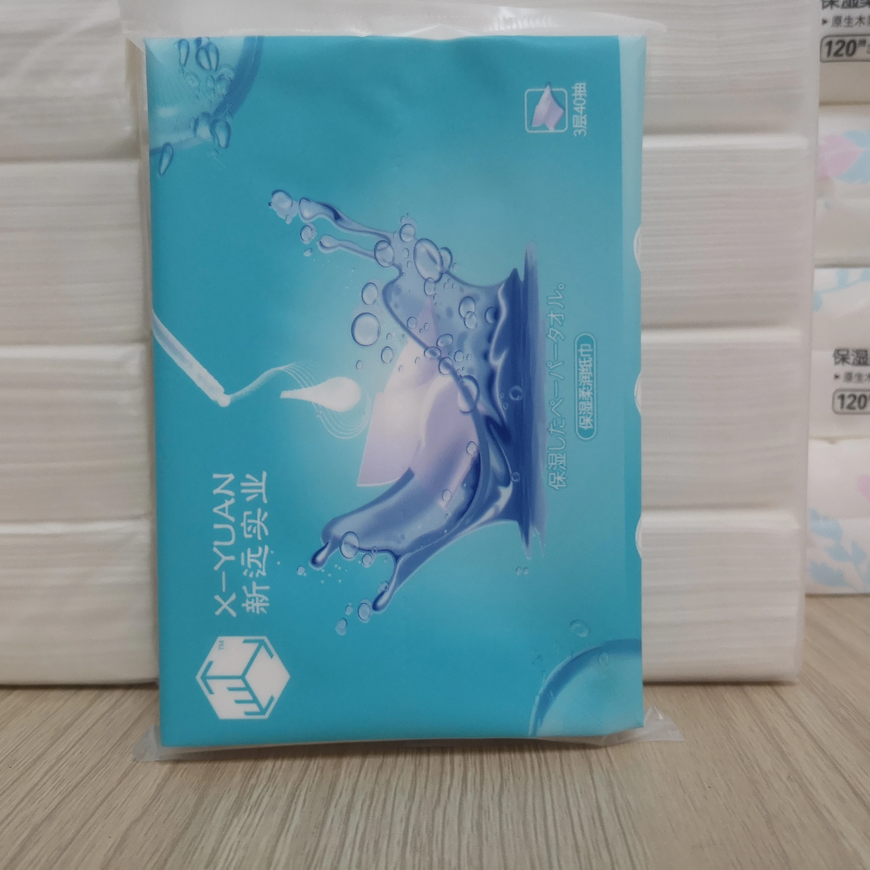 Good quality raw wood pulp paper towels produced by Chinese suppliers hand and face cleaning tissue paper