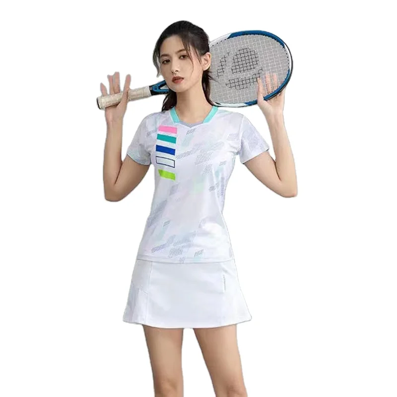 Мужская впитывающая влагу рубашка поло с коротким рукавом Pique Golf Badminton Tennis Jersey с принтом униформа