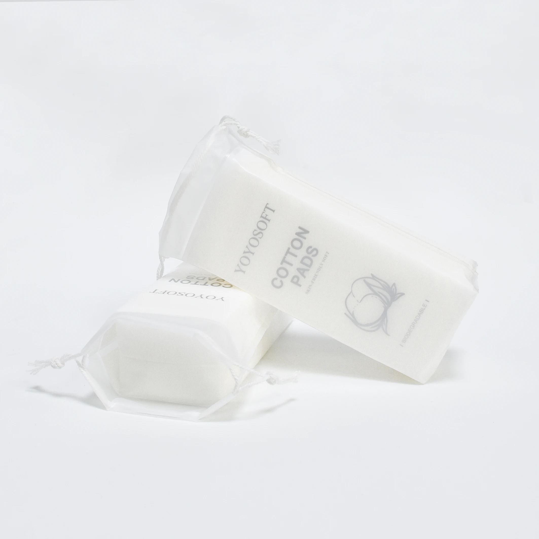 Custom Lint Free Biodegradable 5 Layers Cosmetic Makeup Remover Toner Organic Soft Facial Disposable Pure Cotton Pads