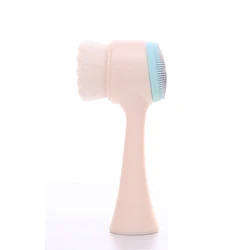 Standing Multi function Double-sided Facial Brush Silicone Face  Scrub Tool Face Cleaning Brush