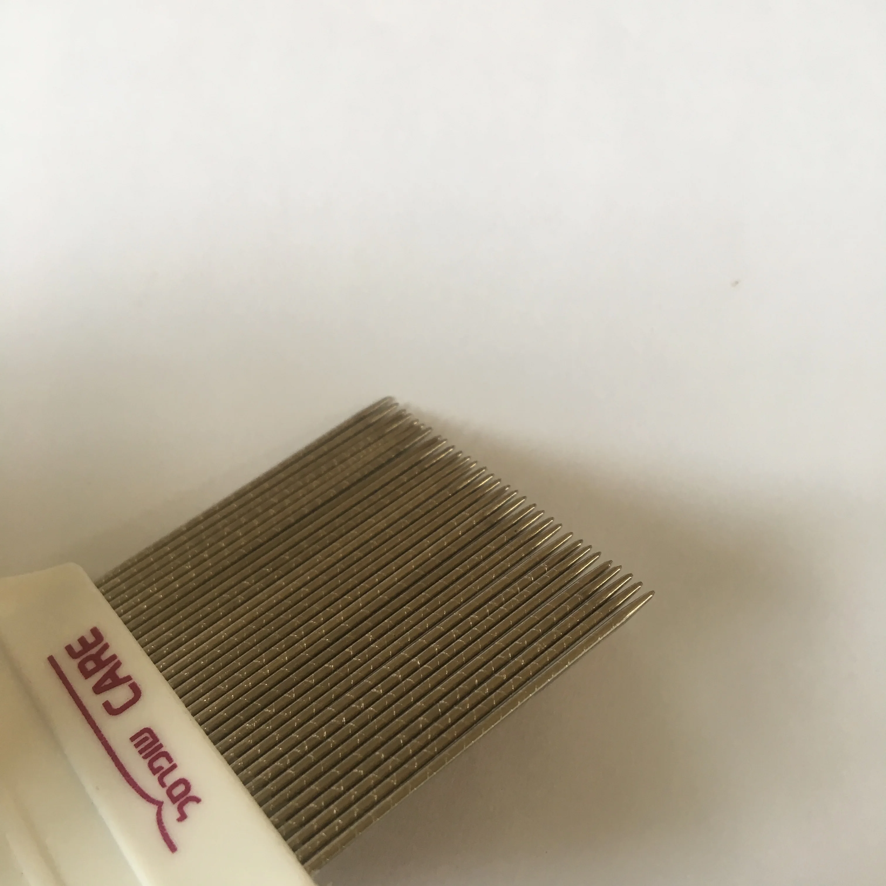 Double Stripes Stainless Steel Pins Girl Hair Cleaning Lice Nit Louse Tick Flea Removing Comb With Magnifier Len