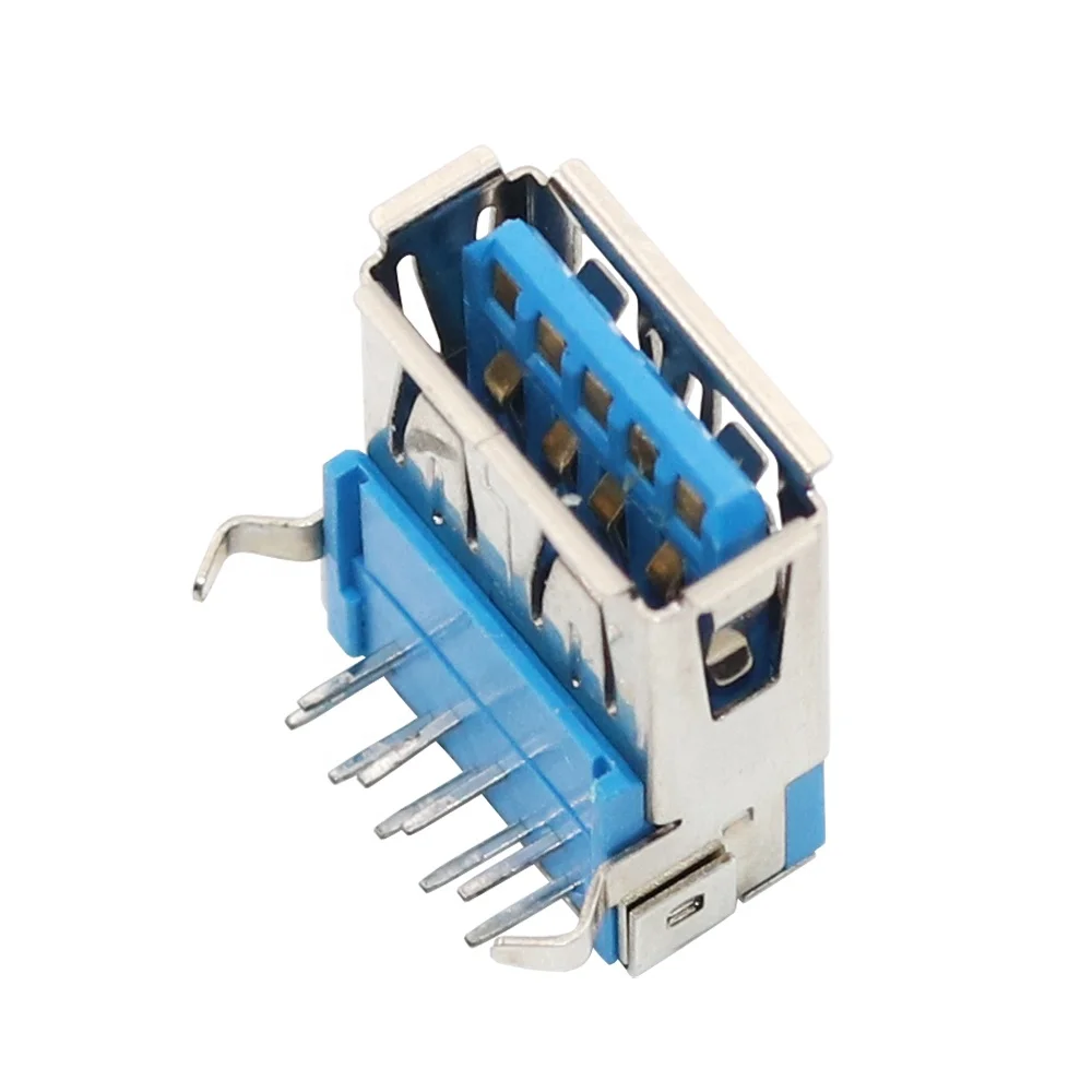 USB 3.0 Type-A Female 9 Pin DIP Socket Connector