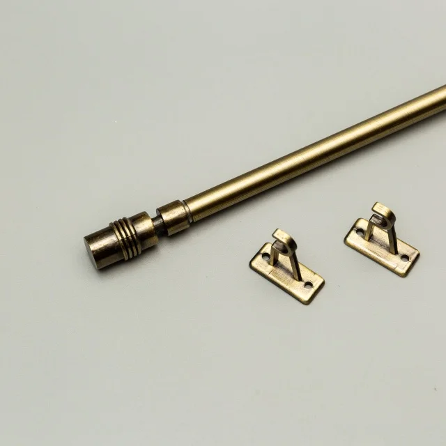 Wholesale High Quality Decorative Curtain Poles Classic Europe style mini extendable curtain rod Cafe rods
