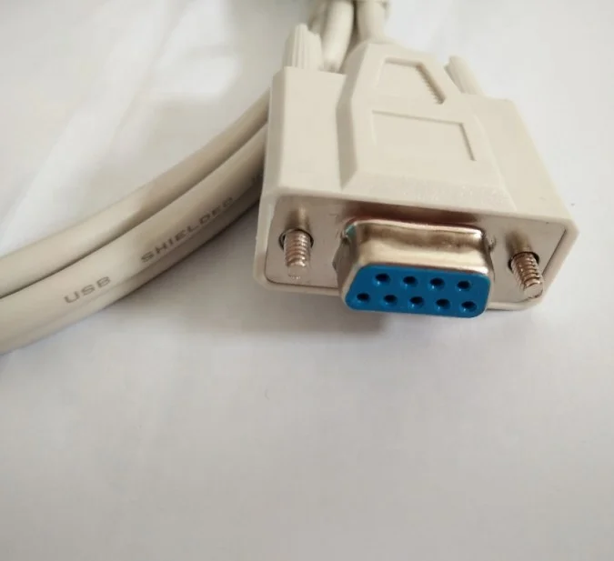 
8 pin mini din male to RS232 DB9 Female PLC programming cable 