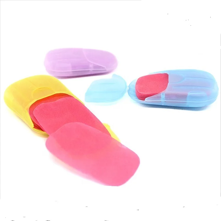 Прямая поставка, переносные растворимые одноразовые бумажные листы для мыла для рук