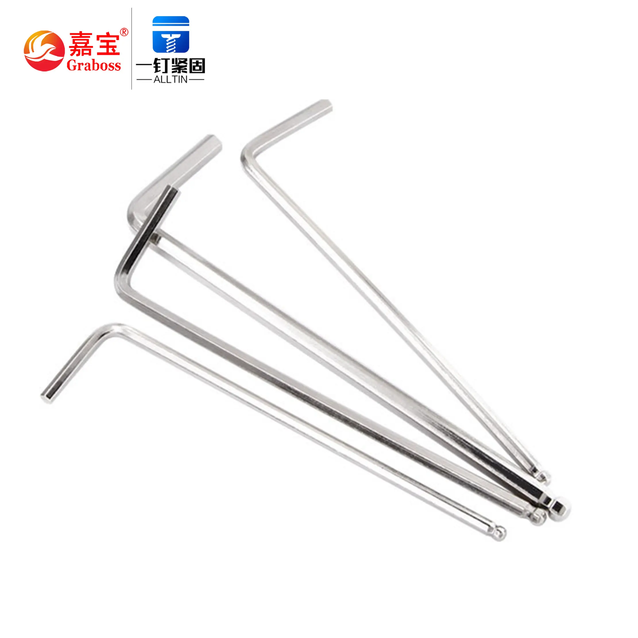 Китайское производство крепежей, шариковый шестигранный ключ, шестигранный ключ, ручные инструменты, метрический шестигранный ключ 1,5 мм-10 мм