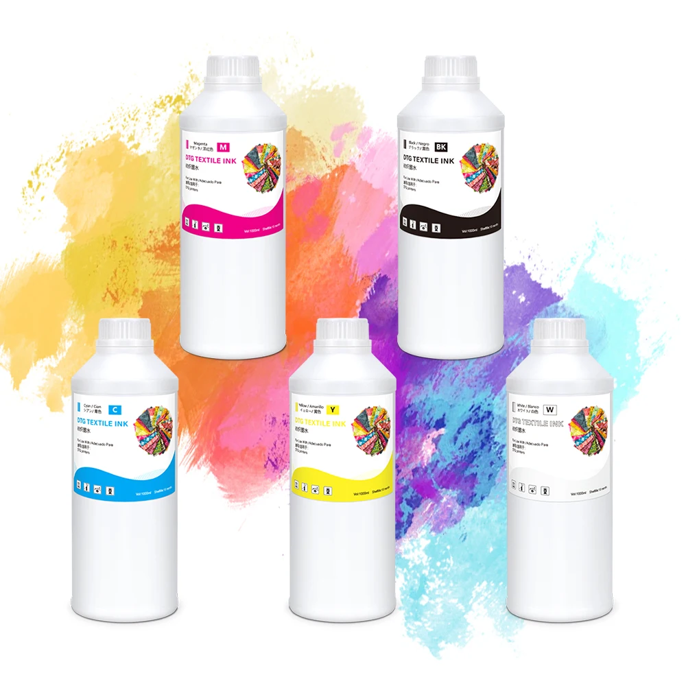 DTG printer Ink New Product textile pigment ink 1000ml For EPSON DX5 DX7 R330 1390 1400 R1900 R2000