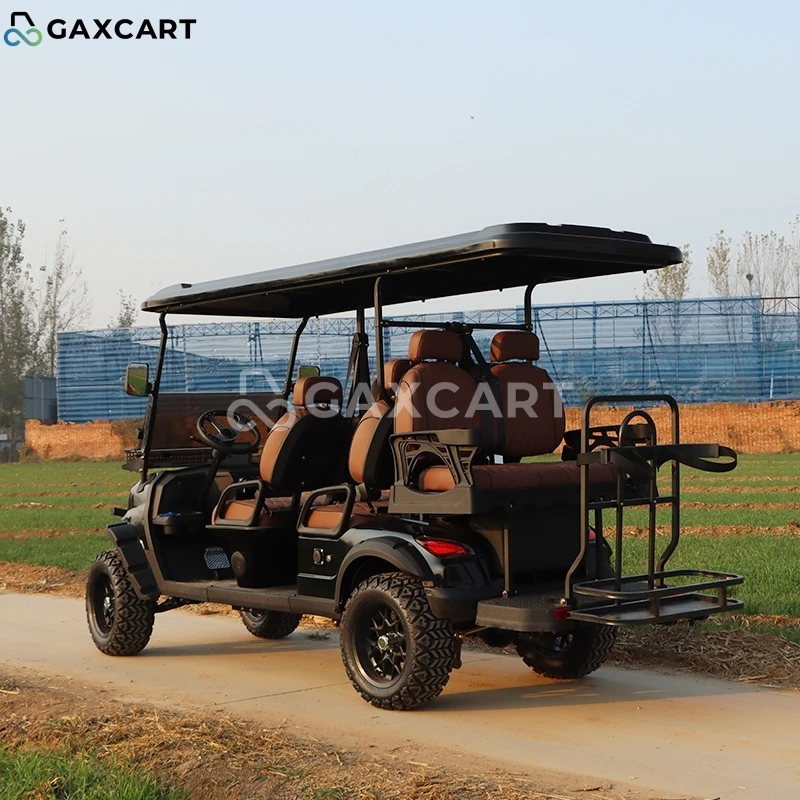 4 2seats golf cart electric 48v with cooler flat bed portable for selling autonomous driving