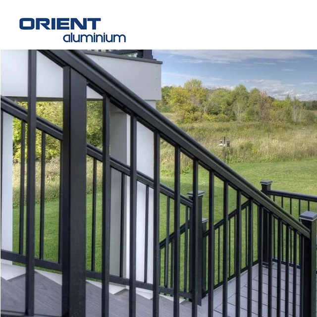 Balustrades Aluminium Customized Size Handrails For Stairs