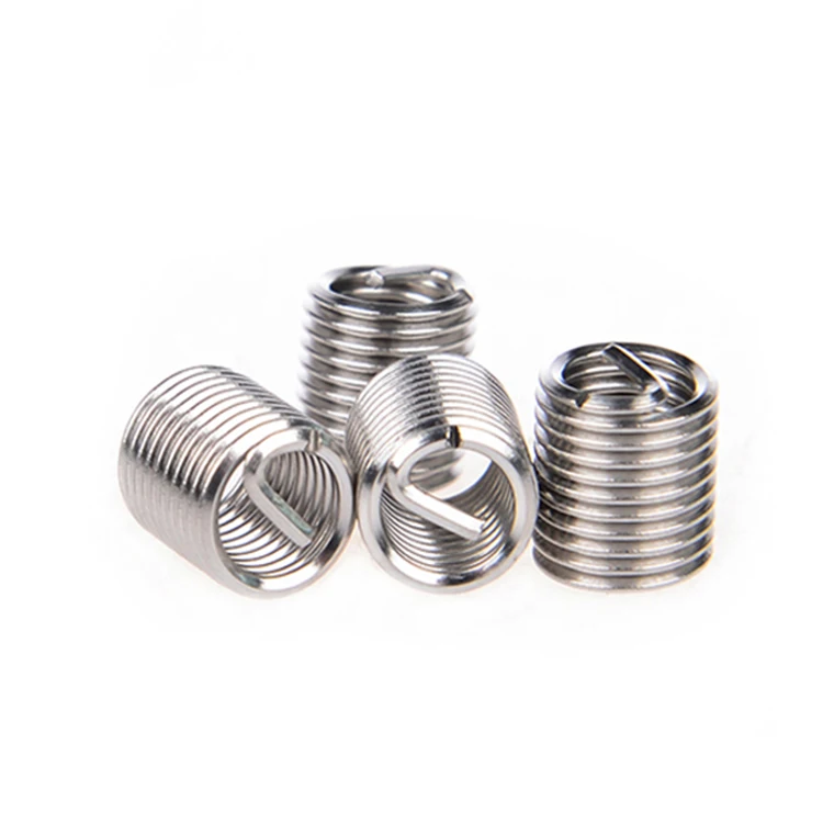 M10*1-2D UNF Inset Type Fastener Stainless Steel 304 Wire Thread Inserts Aluminum Material Metric Measurement System Box Carton