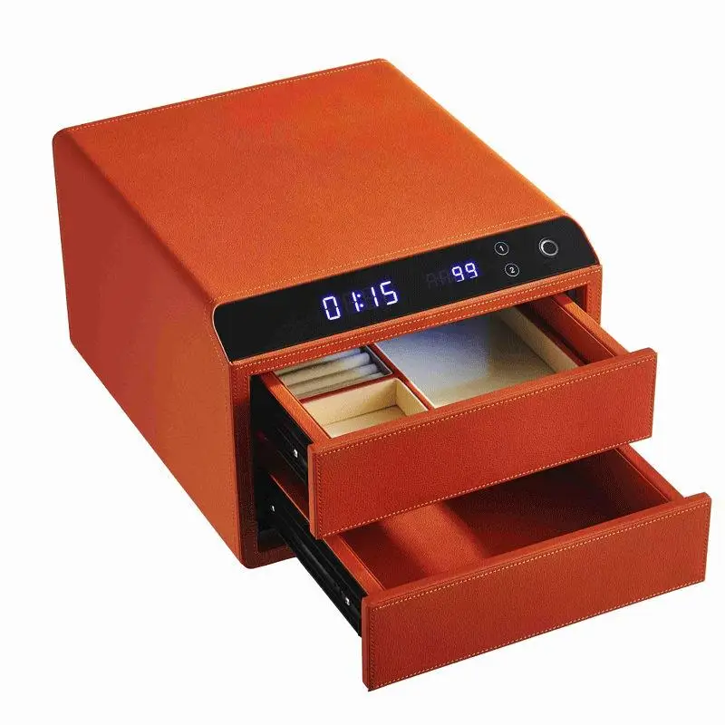 Electronic hidden embedded portable office drawer jewelry chest drawer fingerprint safe