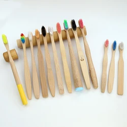 High quality portable bamboo eco friendly whitening manual biodegradable wooden toothbrush