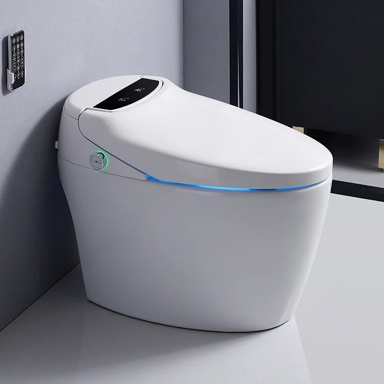 Заводская цена современная мода автоматическая санитарная посуда inteligente wc электронный керамический умный туалет для