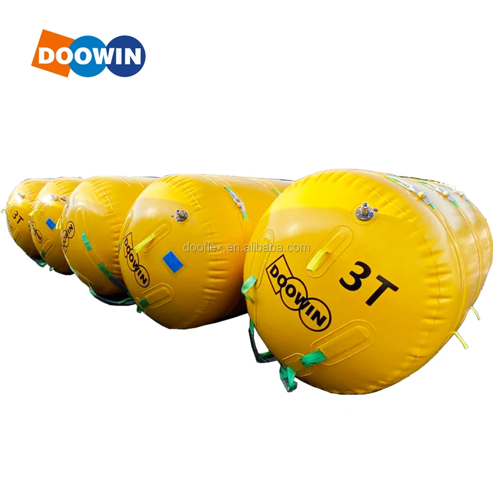 Marine Salvage and Rescue Boat Plastic Inflatable Pontoon Totally Enclosed Lift Bags For ship