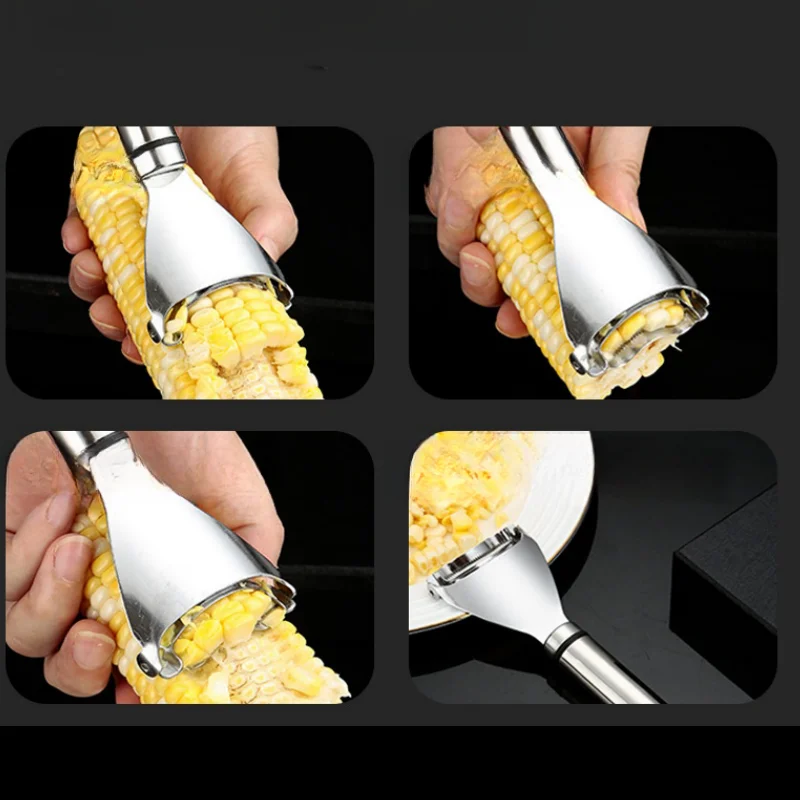 Wholesale Stainless Steel Corn Shaver Planer Manual Kitchen Gadget Multi-functional Fruit & Vegetable Peeler Corn Thresher