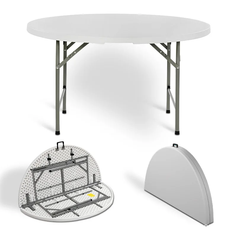 Factory delivery Plastic Round Table Folding Cocktail Table Indoor Outdoor Banquet Table for Parties and Weddings
