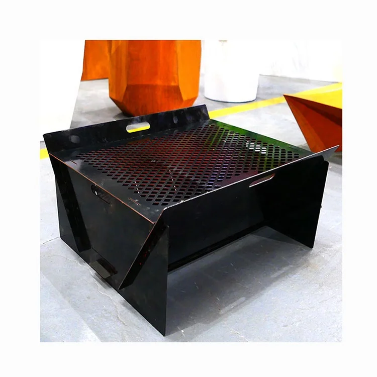 Customized Outdoor Steel bon fire pit Patio Fire Pit Collapsible Camping Bonfire Basin