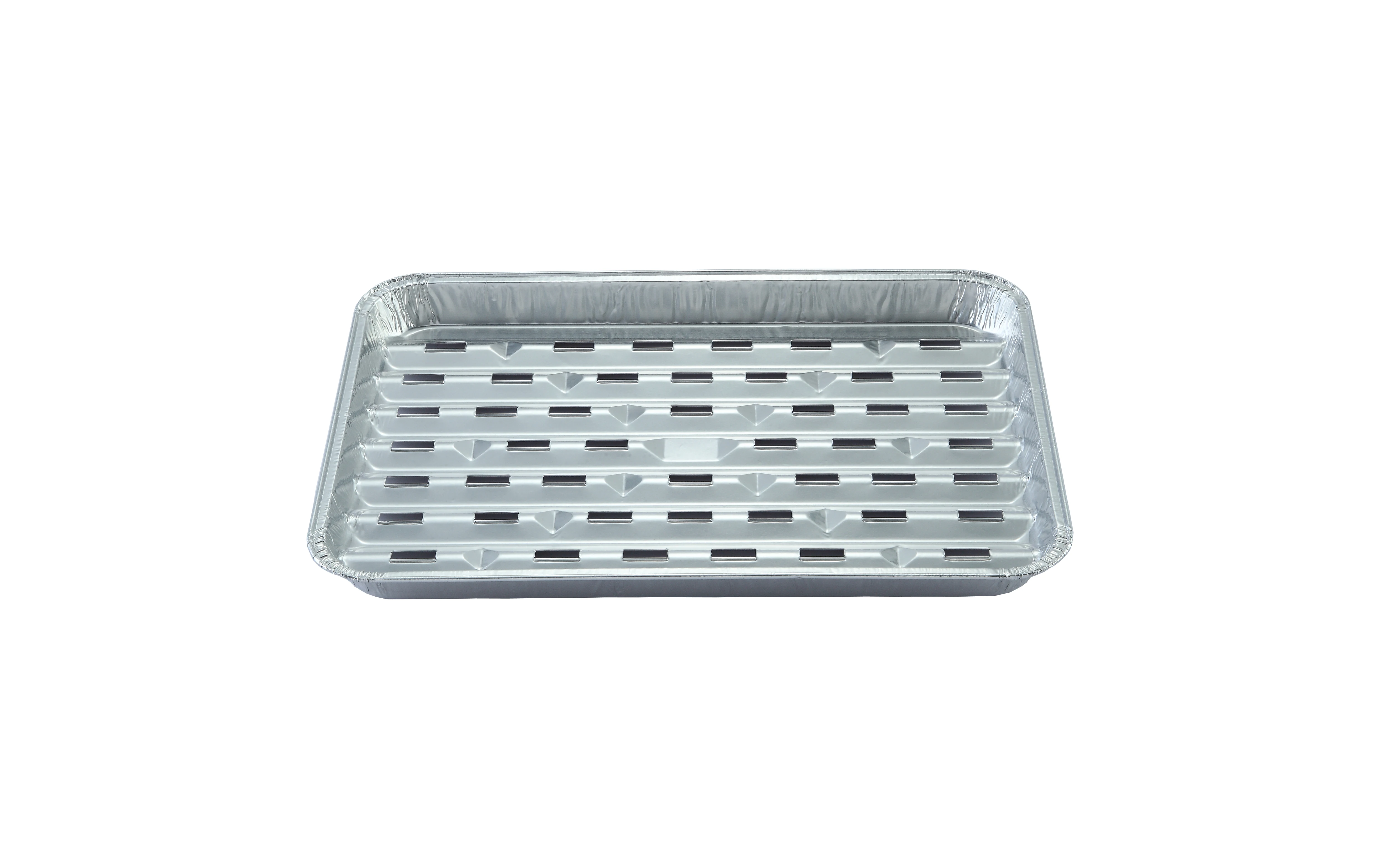 perforated disposable aluminium foil bbq grill tray