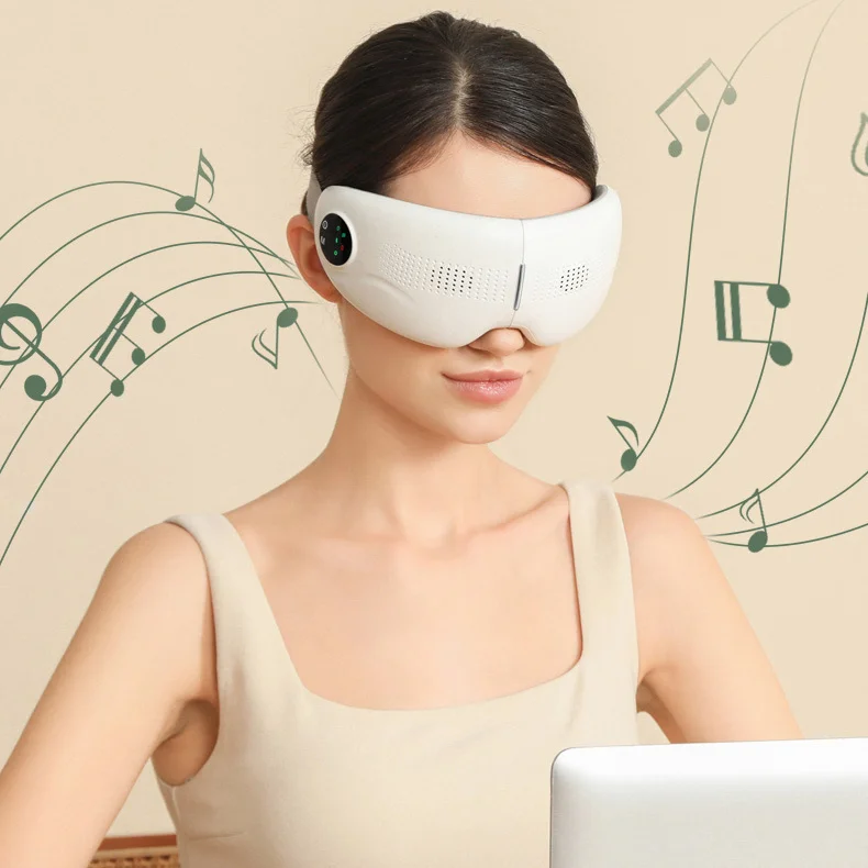 New portable wireless visible electric eye massager 3 modes smart air compression music eye massage device for eyes relaxation