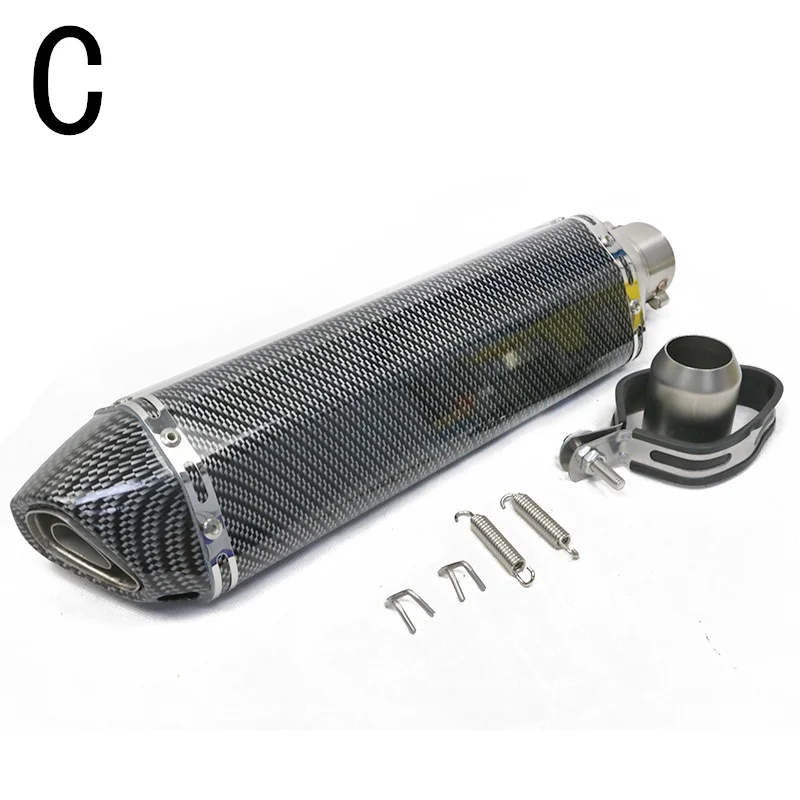 470mm High quality motorcycle muffler modified exhaust pipe for XMAX400 BWS125 F800R FZ6 GSX250R Exhaust Muffler System