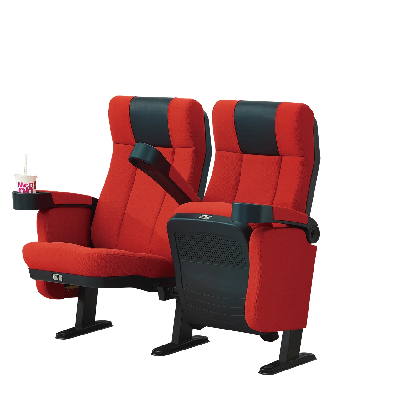 2022 Used in theater cinema lecture conference hall slow return folding vip auditorium chairs seats with writing table