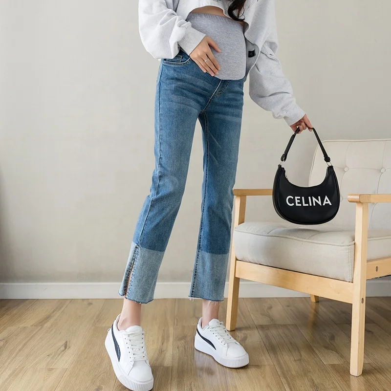 Cheap Wholesale Women Maternity Pregnant Jeans Skinny Leggings Pants