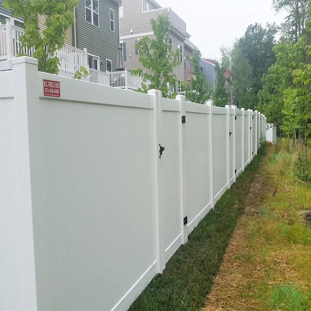 Hot American style vinyl privacy fence material high quality nice price pvc fence