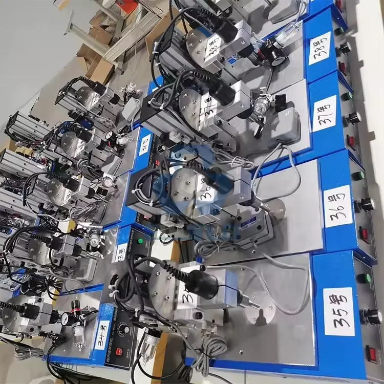 High Efficiency Semi-automatic Ultrasonic Disposable Ear Loop Point Welding Equipment