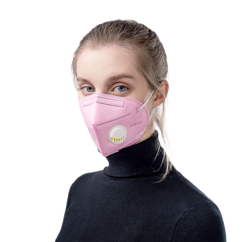 
 Полипропиленовая дышащая маска FFP2, 6-слойная Высококачественная маска для лица KN95 с клапаном для мужчин и женщин  