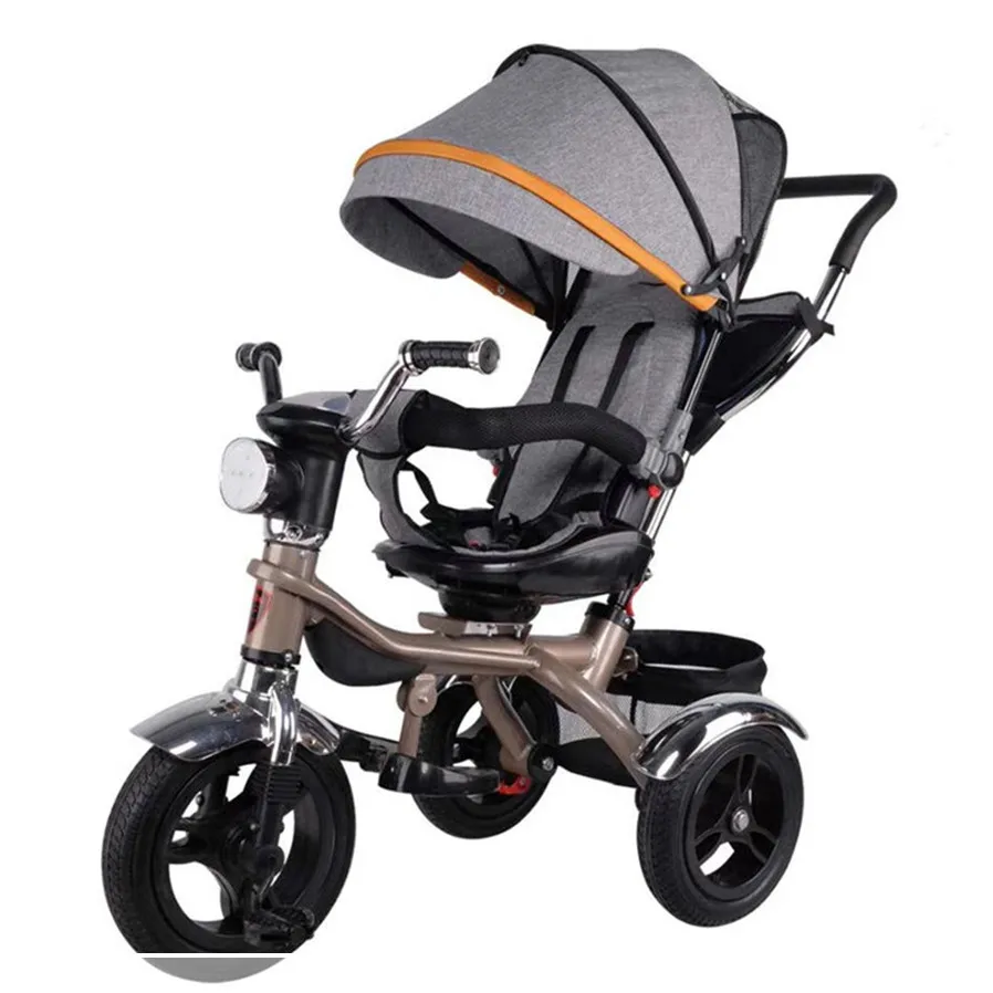 child 3 in 1 foldable whole price wood baby tricycle double seat strollers for 3 wheel bike spare parts