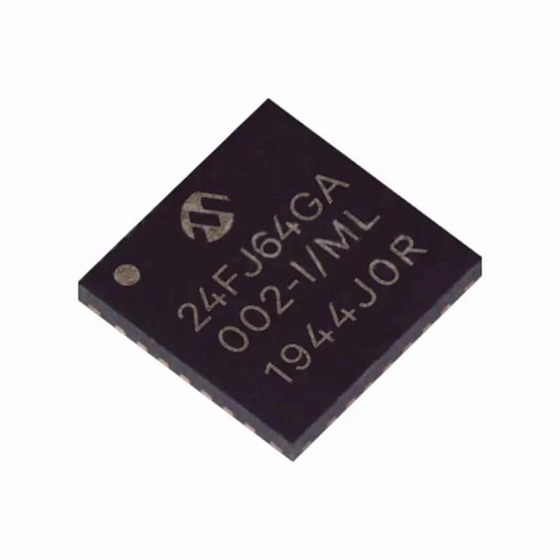 New original PIC24FJ64GA002-I/ML QFN28 MCU 16BIT 64KB FLASH Integrated circuits - electronic components  IC chip