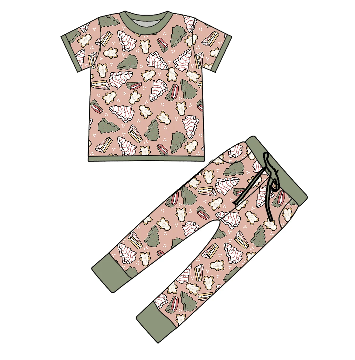 Bamboo pajamas baby  lounge wear set for kids children bamboo pajama custom baby pajamas