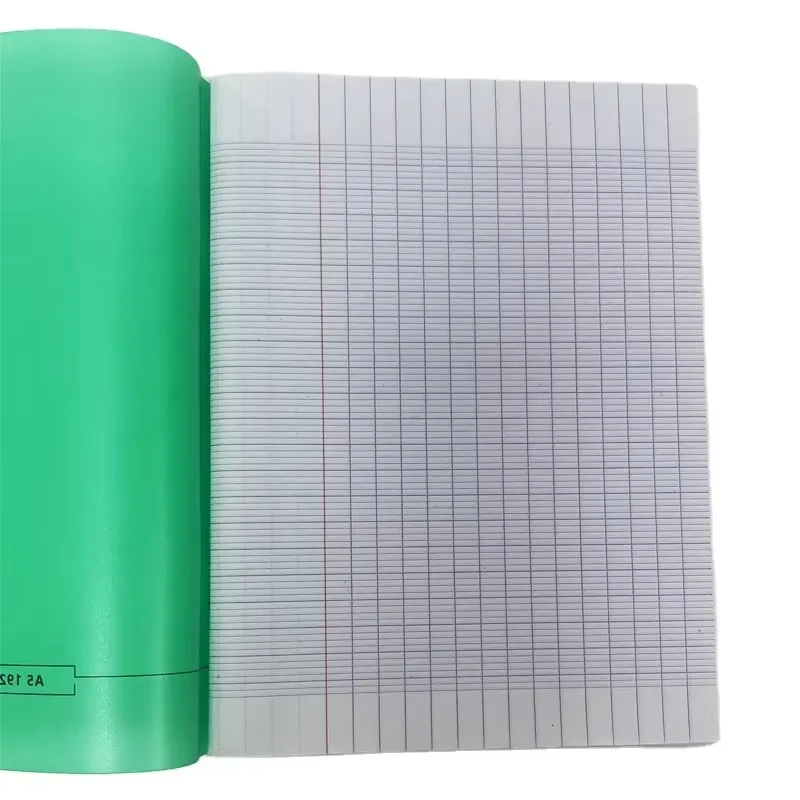 Custom Staple Bound Color PP Cover A5 192 Page Seyes French Ruled Line Homework Notebook Composition Books School Exercise Book
